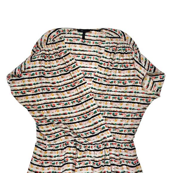 BCBGMaxazria Dress Womens L Multicolor Beachy Summer Lightweight Vacation-Ready - Picture 2 of 15